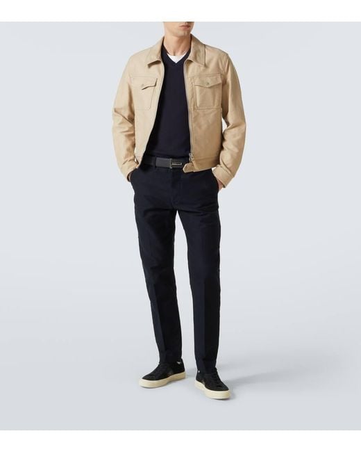 Polo En Laine Tom Ford pour homme en coloris Gray