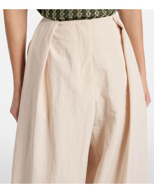 Jacquemus Natural Weite Mid-Rise-Hose Calisson