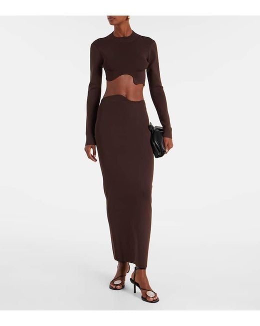 Christopher Esber Brown Cropped-Top