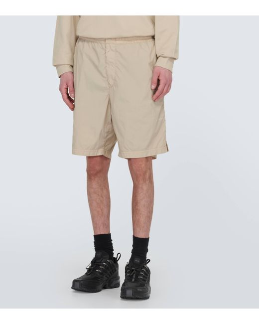 Stone Island Natural Ghost Compass Bermuda Shorts for men