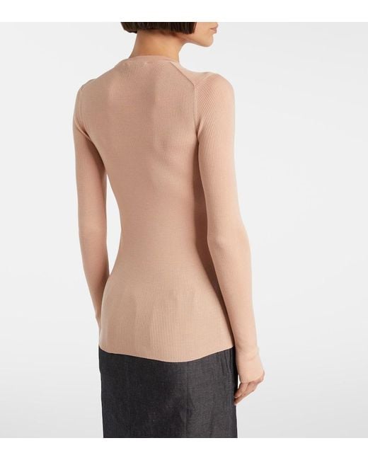 Prada Pink Virgin Wool Sweater