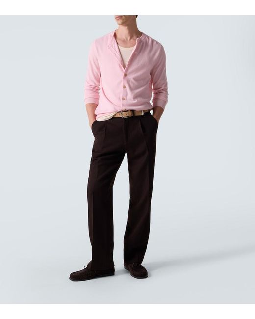 arch4 Pink Mr Ashford Cashmere Cardigan for men
