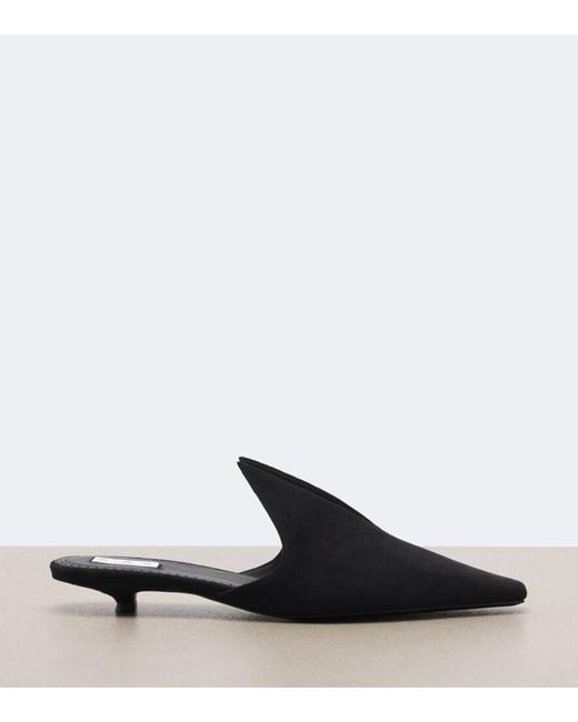 Alaïa Black Suede Mules