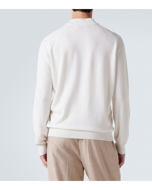 Pullover di Brunello Cucinelli in White da Uomo