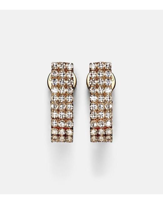 SHAY White 18Kt Hoop Earrings With Diamonds