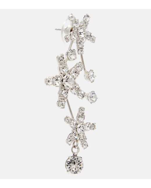 Orecchini Azar Con Cristalli di Jennifer Behr in White