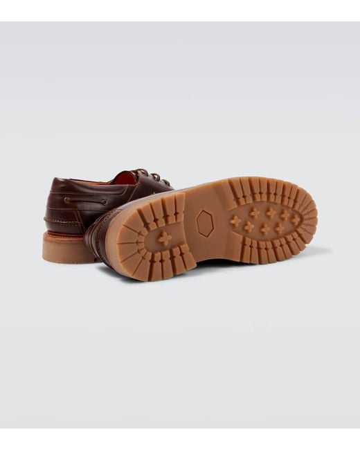 Junya Watanabe X Heinrich Dinkelack Segelschuhe Aus Leder in Brown für Herren