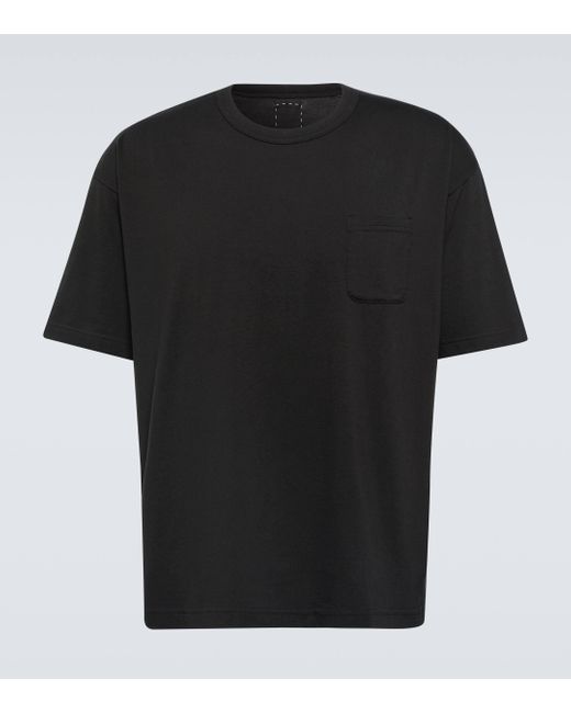 Visvim Black Cotton Jersey T-shirt for men