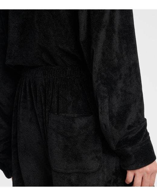 Pantalones Anchos De Tiro Alto Balenciaga de color Black