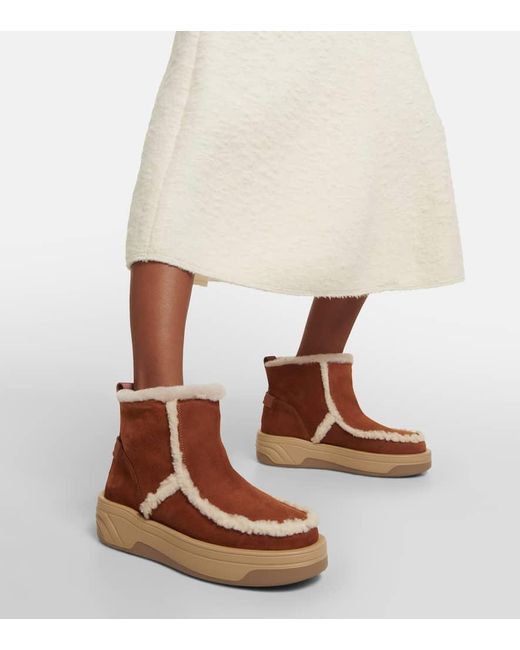 Stivaletti Astana Con Shearling di Bogner in Brown