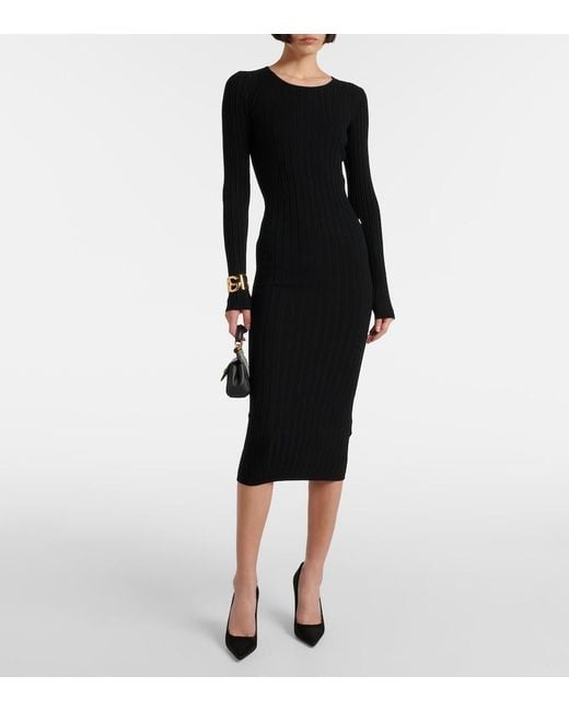 Dolce & Gabbana Black Midi Dress