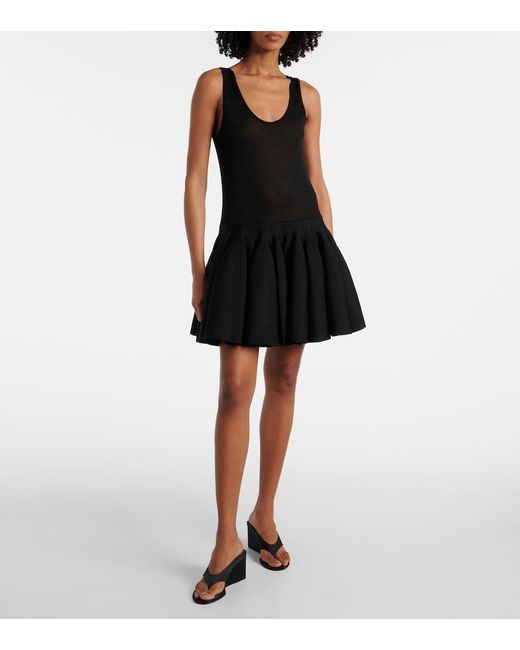 Alaïa Black Knitted Minidress
