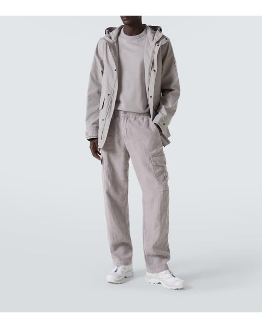 Stone Island Jacke Ghost Compass Aus Baumwolle in Gray für Herren