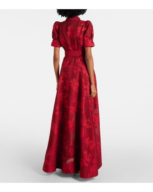 REBECCA VALLANCE★印象派レッドドレスHenrietta Button Gown REBECCA VALLANCE | Princess Beatrice wears the