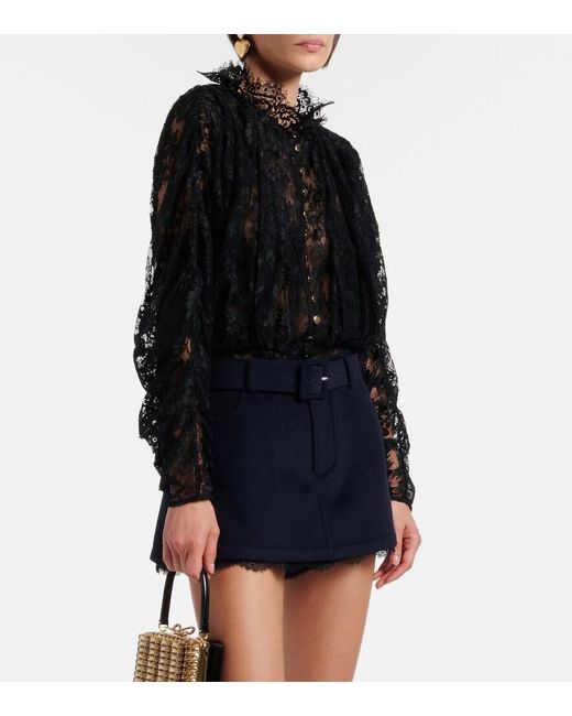 Self-Portrait Black Lace Blouse