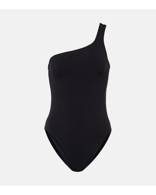 Isabel Marant Black Sage Cutout One-shoulder Swimsuit