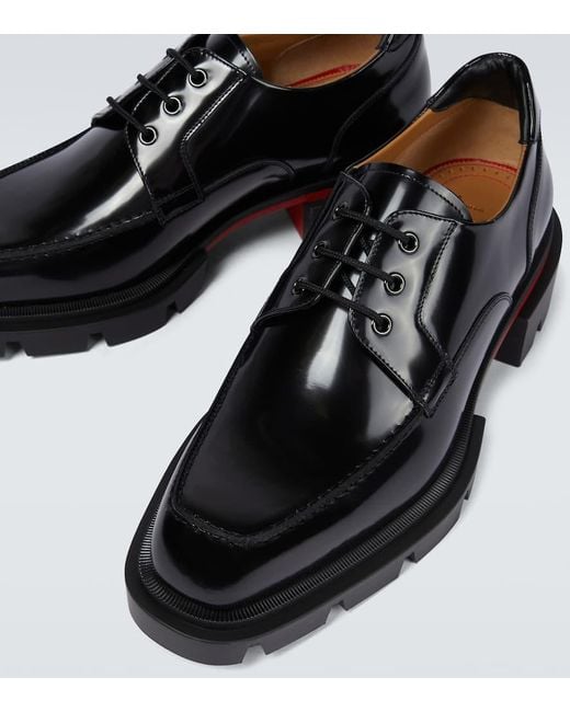 Zapatos Our Georges de piel Christian Louboutin de hombre de color Black