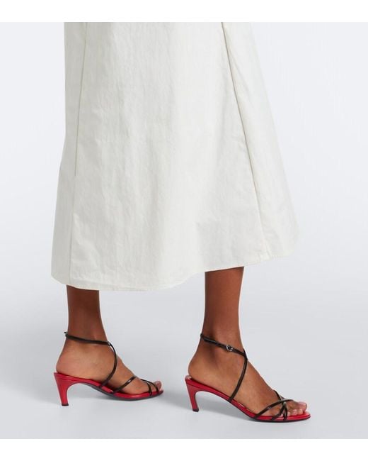 Proenza Schouler Natural Reign Ruffled Cotton-Blend Midi Dress
