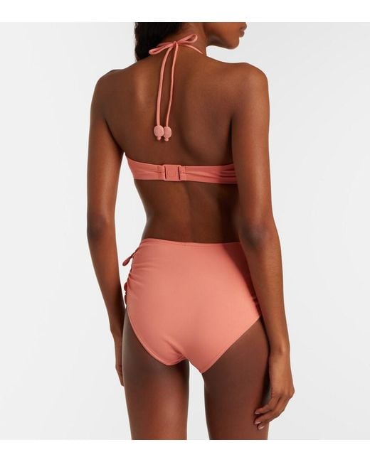Eres Pink Christie Beaded Bikini Bottoms