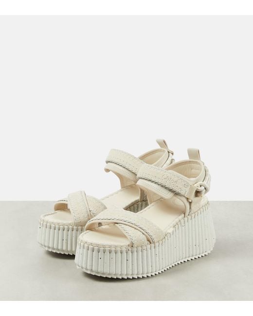 Chloé Natural Nama Leather Sandals