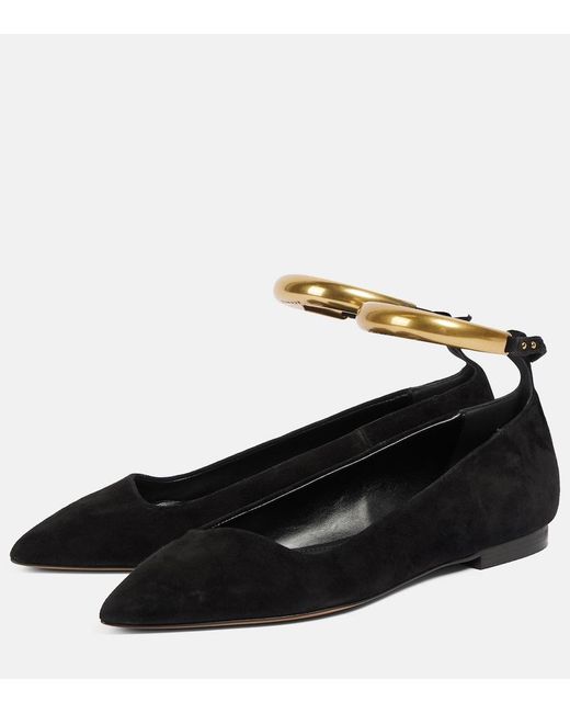 Isabel Marant Black Leanor Ballerina Flats