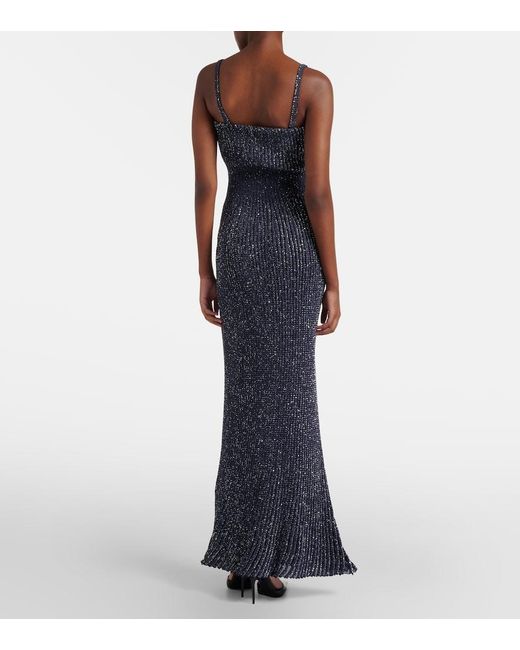 Alaïa Blue Sequined Gown