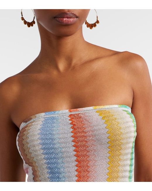 Missoni Green Zigzag Lame Beach Cover-Up