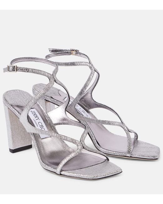 Sandales Azie 85 En Cuir Metallise Jimmy Choo en coloris Metallic