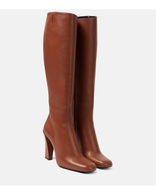 Victoria Beckham Brown Leather Knee-high Boots