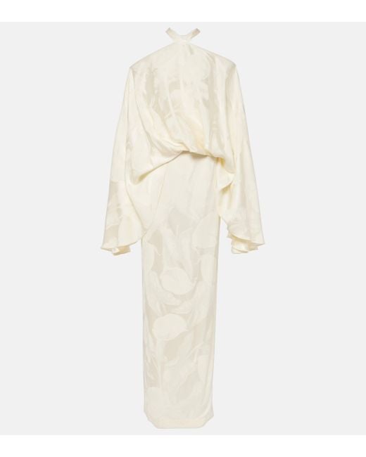 ‎Taller Marmo White Bridal Cyclades Callass Jacquard Gown