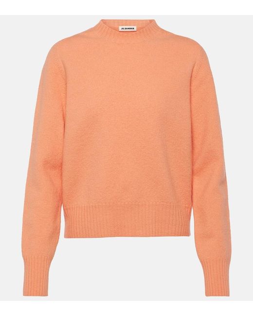 Jil Sander Orange Wool Sweater