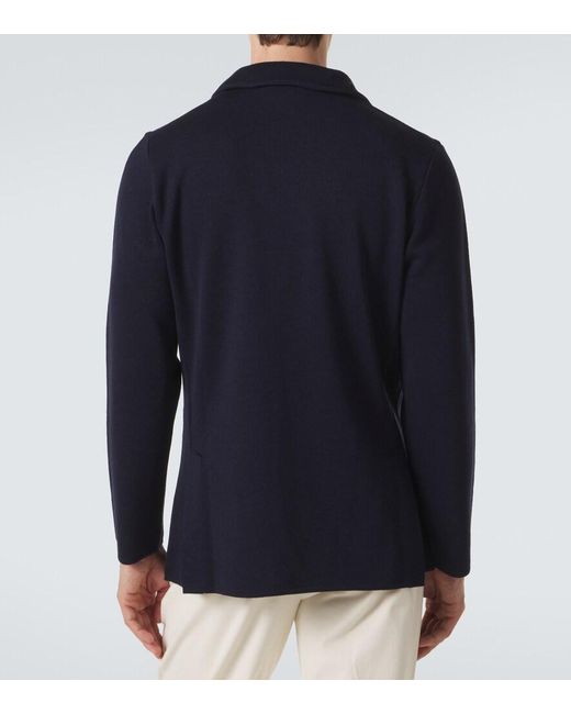 Lardini Blue Virgin Wool Blazer for men