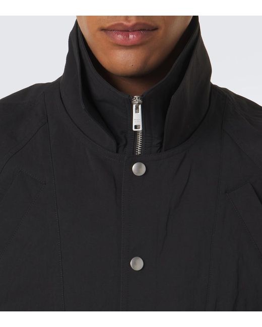 Prada Black Re-Nylon Cropped Cape for men