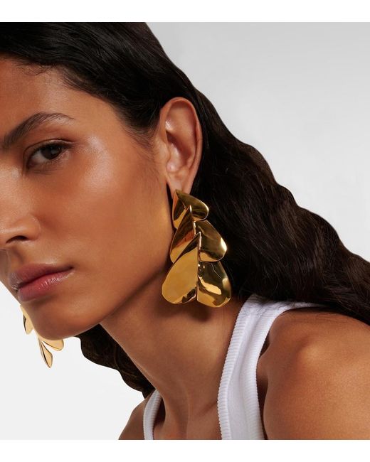 Alaïa Metallic Le Cour Earrings