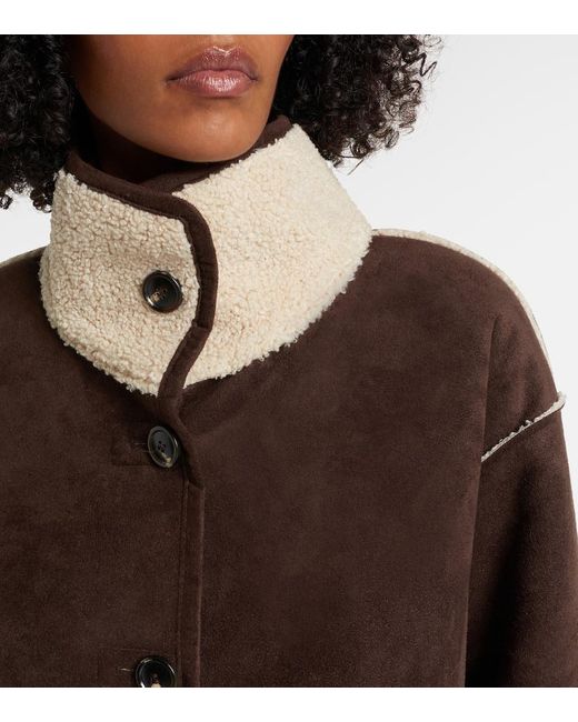 Velvet Brown Jacke Shona Mit Faux Shearling