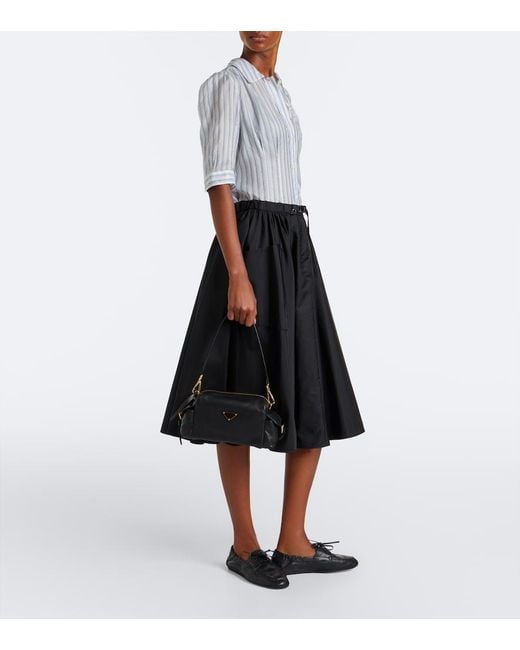 Prada Black Explore Small Leather Shoulder Bag