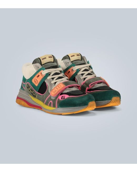 gucci ultrapace mid top sneakers