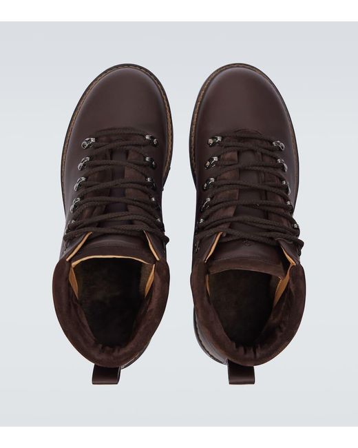 Botas Con Cordones Beinn Walk De Piel Loro Piana de hombre de color Brown