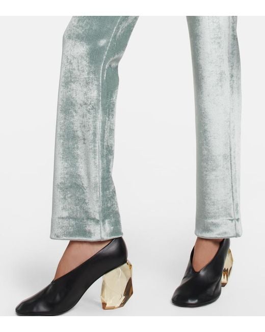 Jil Sander Gray Straight-Leg Wool-Blend Pants