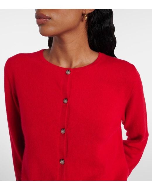 Jardin Des Orangers Red Cashmere Cardigan