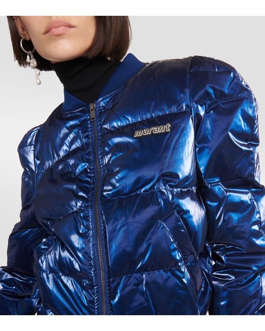 Isabel Marant Blue Cody Bomber Jacket