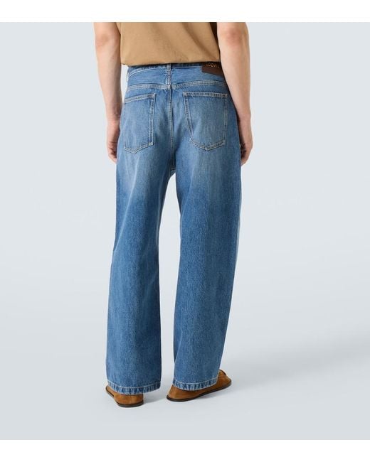 Loewe Blue Mid-Rise Straight Jeans for men