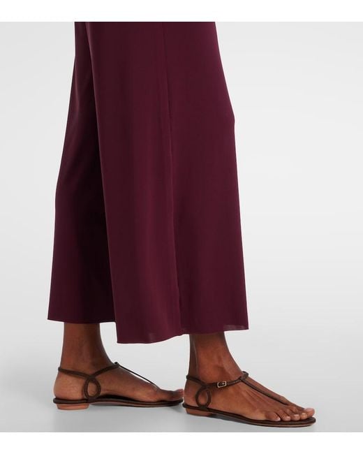 Eres Red Dao Strapless Jersey Jumpsuit