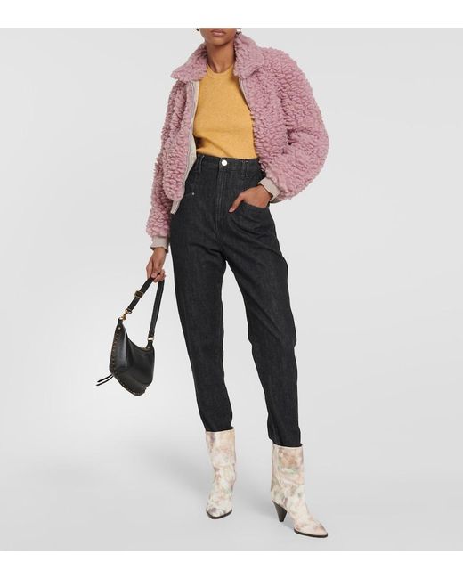 Isabel Marant Natural Rouxa Printed Canvas Ankle Boots