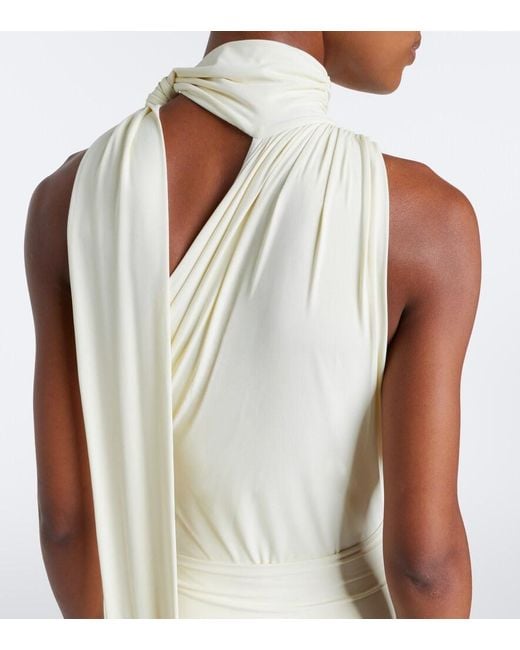 ‎Taller Marmo Natural Siwa Scarf-Detail Swimsuit And Beach Cover-Up Set