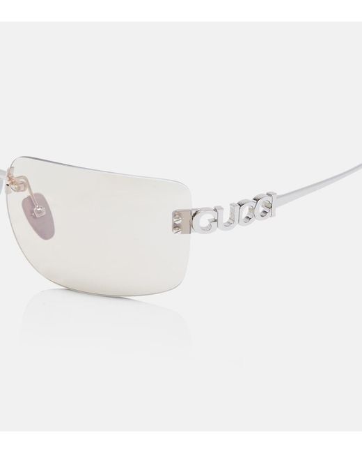 Gucci Natural Signoria Rectangular Glasses