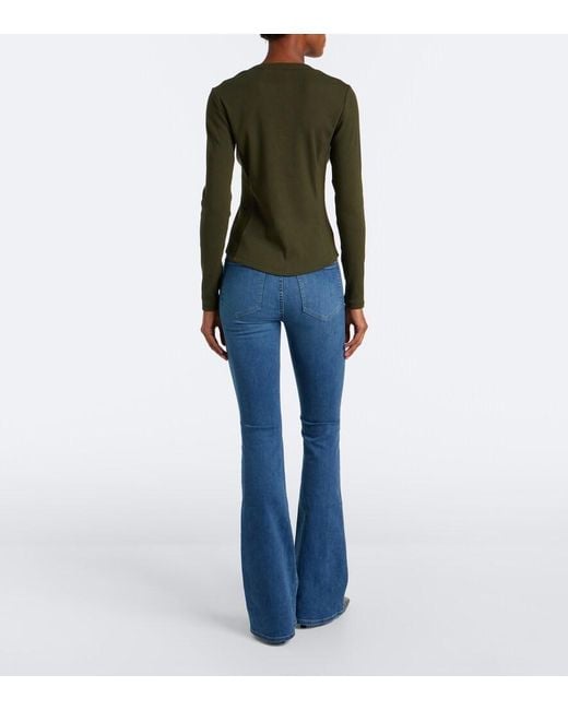 Veronica Beard Blue Beverly Flared Jeans