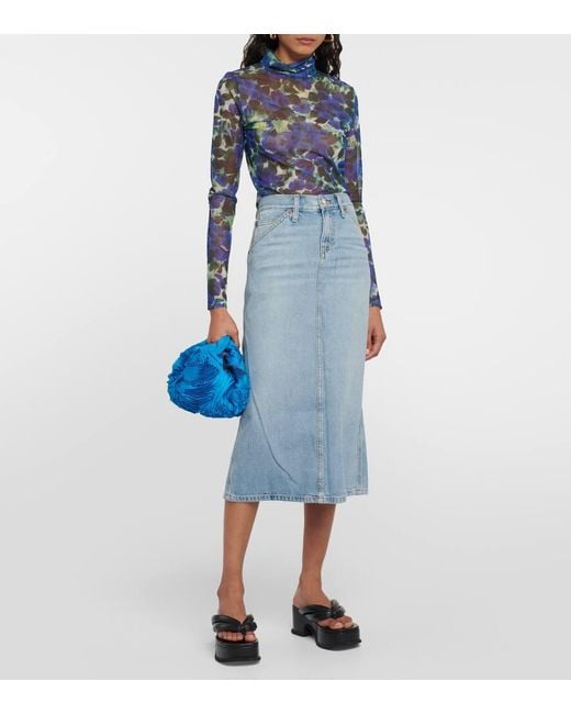 Re/done Blue Jeansrock Low Rider