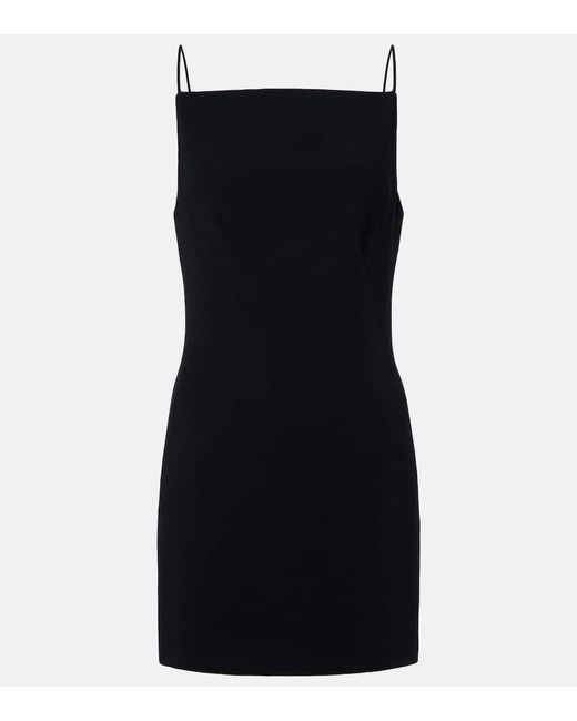Givenchy Black Belted Cady Minidress