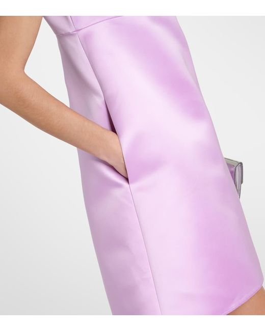 Nina Ricci Pink Verziertes Minikleid aus Satin